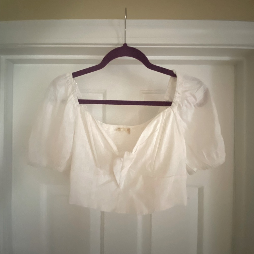 White Crop Top